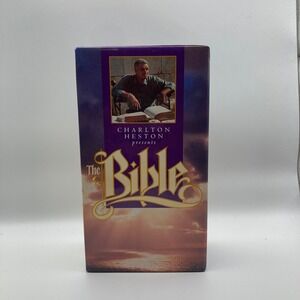 VHS Box Set Charlton Heston Presents The Bible Old Testament & New Testament